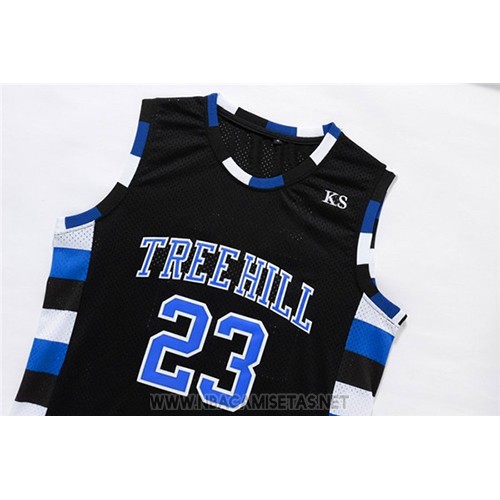Camiseta Pelicula Tree Hill Nathan Scott NO 23 Negro